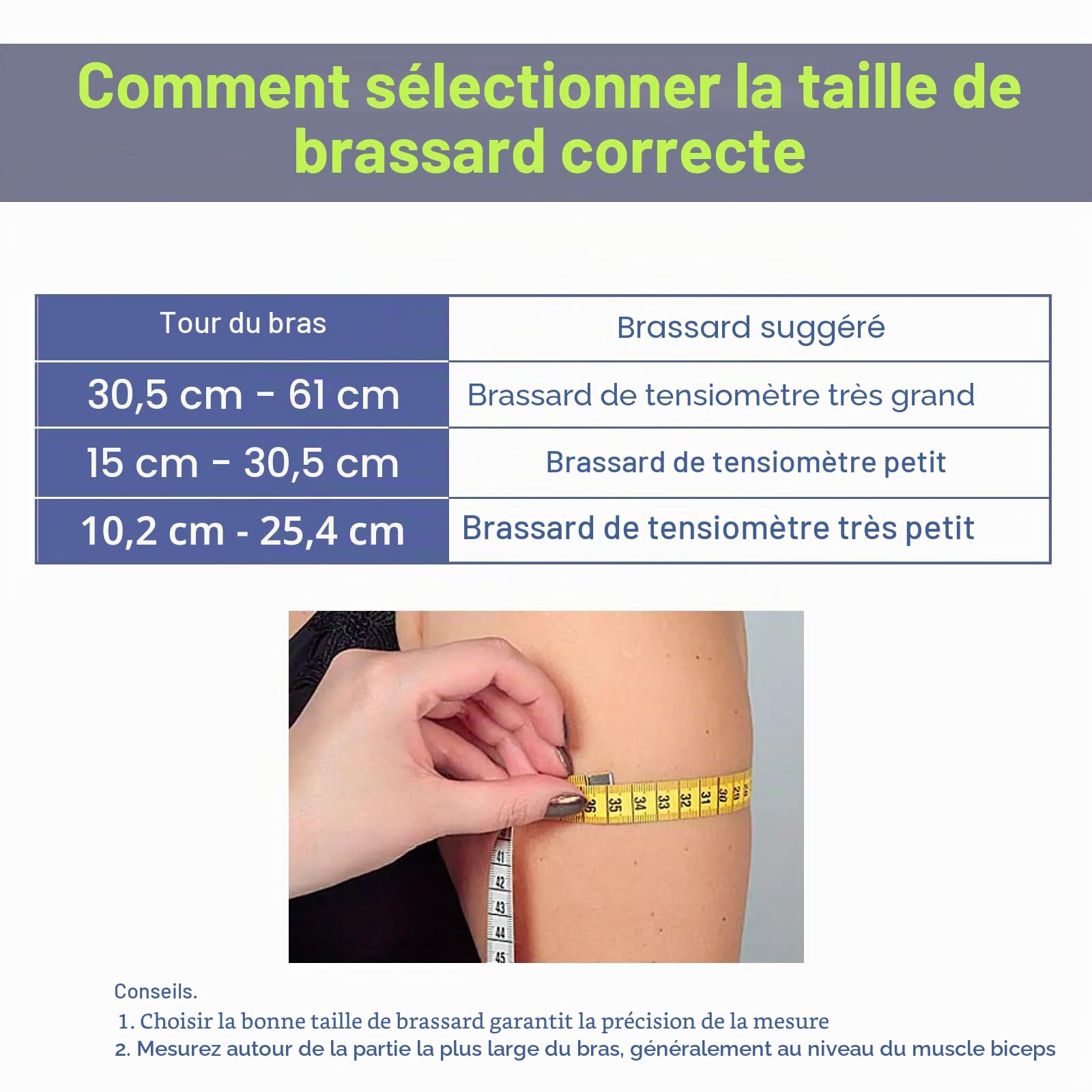 Brassard de rechange pour tensiomètre extra large, gris foncé, 22-52 cm | Réglable XL, comprend 6 interfaces universelles, compatible avec grand bras, moniteurs BP grand brassard