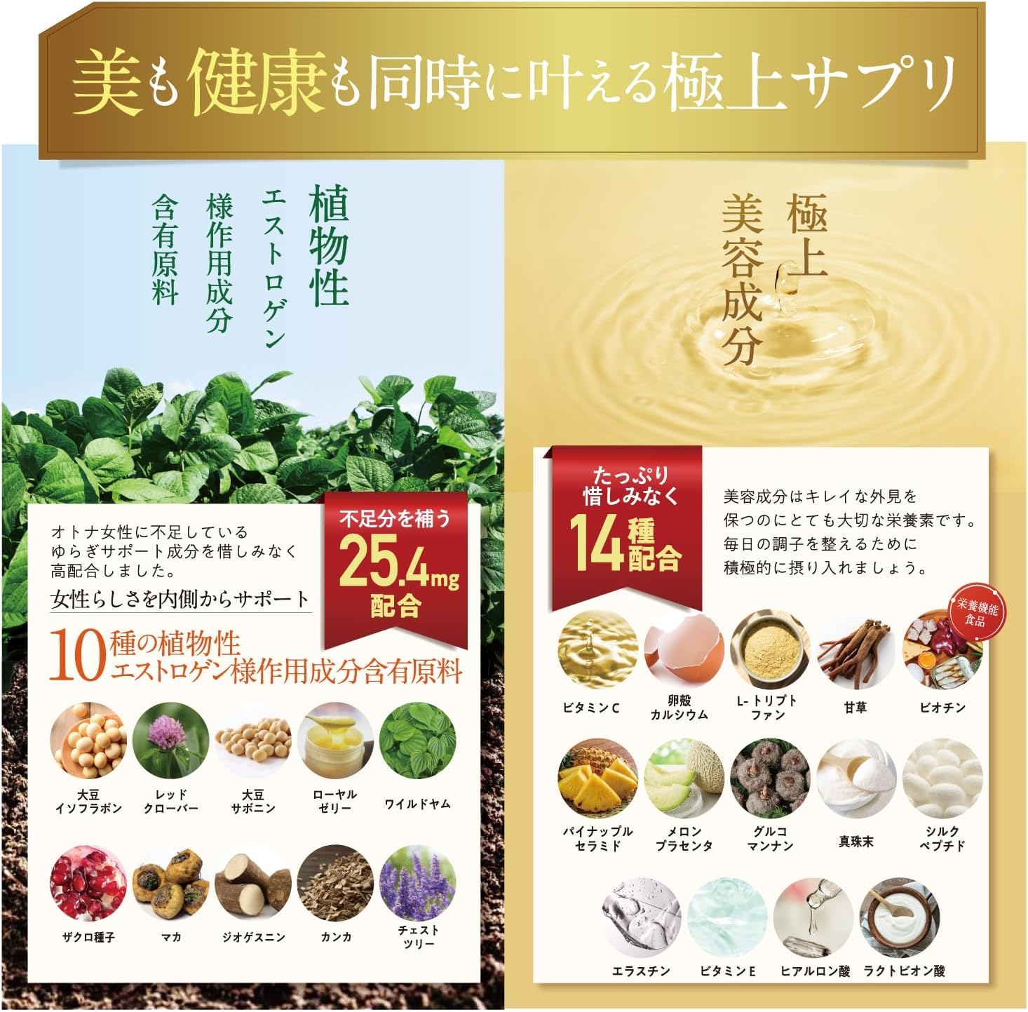 Amazon | 【公式】クオリア サプリ 大豆イソフラボン 栄養機能食品