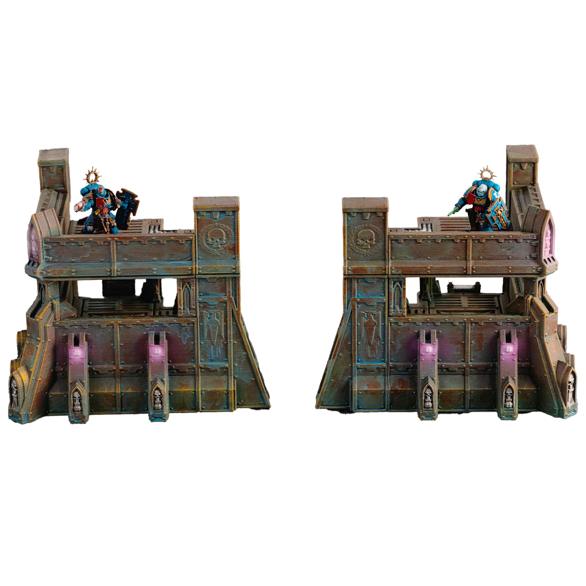 Forward Guard Corner Bunkers Miniature Terrain for Wargames and RPGs 28/32mm Scale