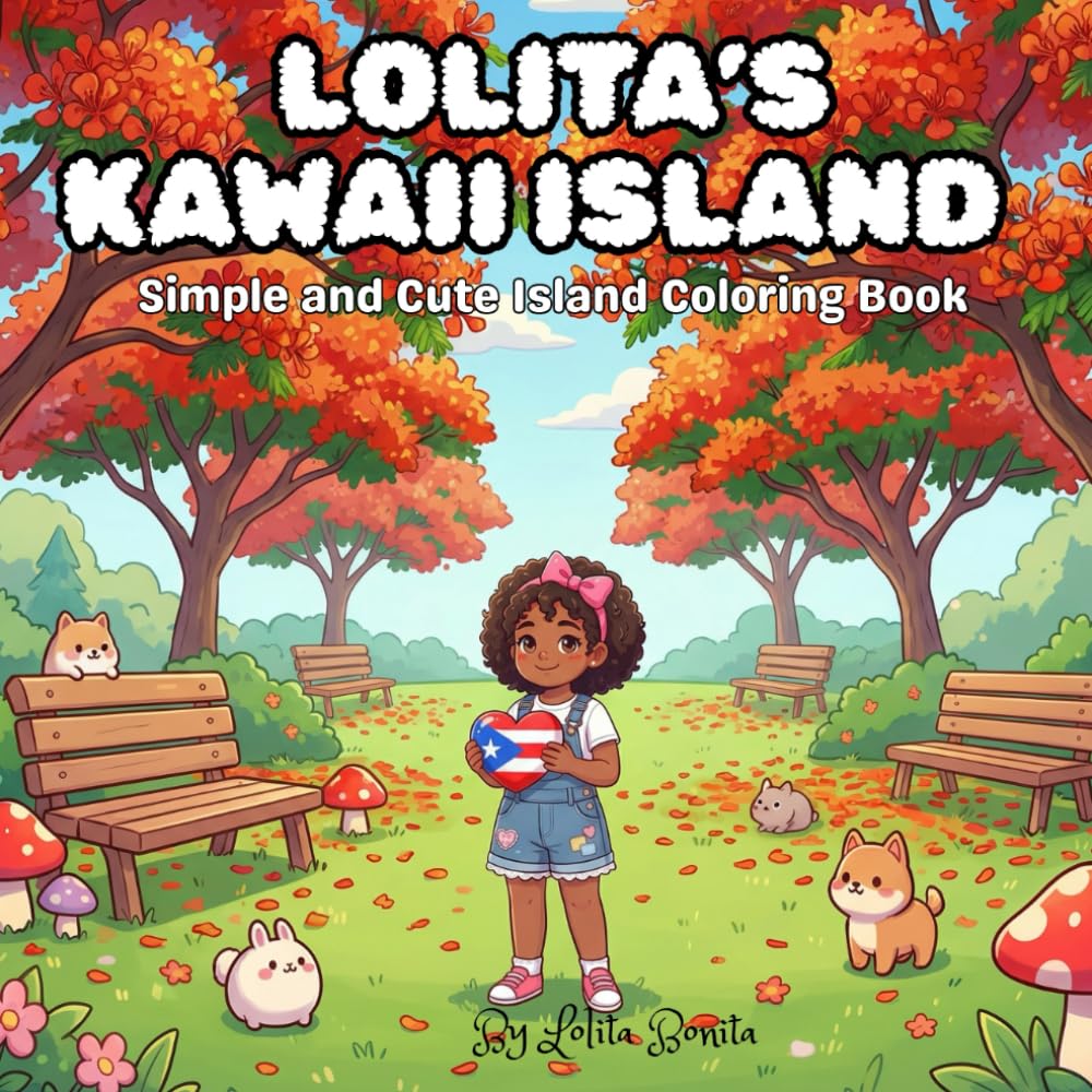 Lolita's Kawaii Island: Simple and Cute Island Coloring Book