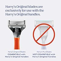 Vista 4 de Harry's Kit de afeitado original para hombres, 6 repuestos de cuchillas de afeitar, gel de afeitado espumoso y cubiertas de cuchillas de viaje