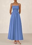 PRETTYGARDEN Women's Smocked Maxi Dresses 2026 Summer Beach Sundress Casual Spaghetti Strap Swing A Line Long Flowy Dress