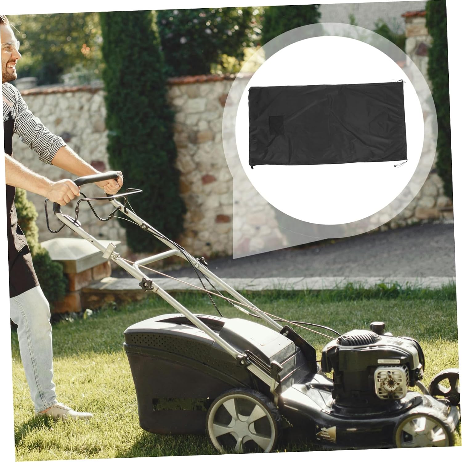 Oxford Cloth Lawn Tractor Leaf Bag Heavy Duty Weatherproof Garden Waste Collector for Riding Mowers Leak-resistant Closure Large Capacity for Efficient Leaf Collection