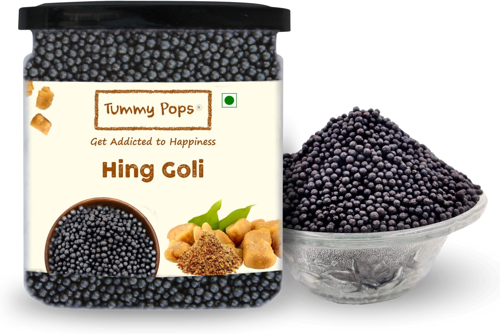 Tummy Pops | Premium Hing Goli for Digestion - 400gm Jar | After Meal Digestives Mukhwas, Premium Handmade Mouth Fresheners, Chatpati Churan Goli Pachak | Hygienically Prepared & Packed