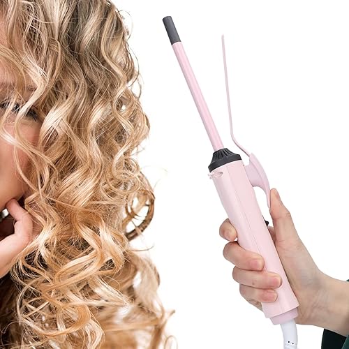 Varita rizadora fina, 0.354 in, pequeña y fina para cabello corto y largo, rizador de pelo, rizador de pelo, rizador de pelo, rizador de cabello