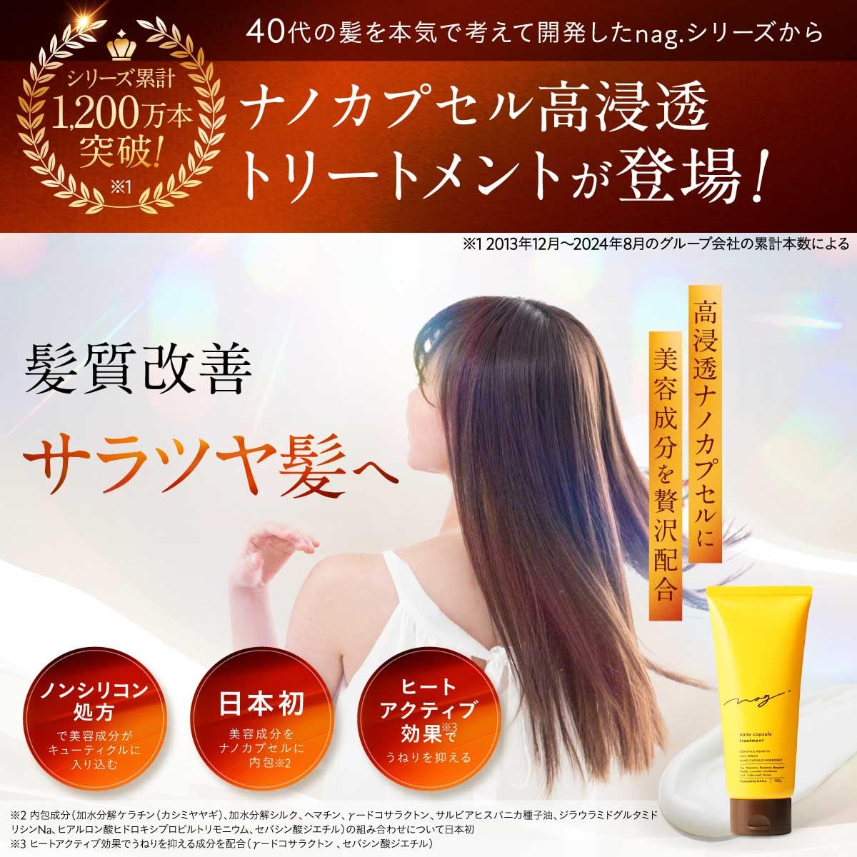 Amazon | HAN.d nag. ナノカプセル トリートメント （ 洗い流す ヘア