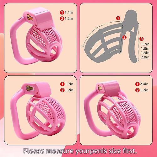 Vista 10 de Jaula de castidad masculina para el pene - Jaula de castidad para hombre, ejercicio de pene impreso en 3D, equipo de bondage negro, ligero, juguete