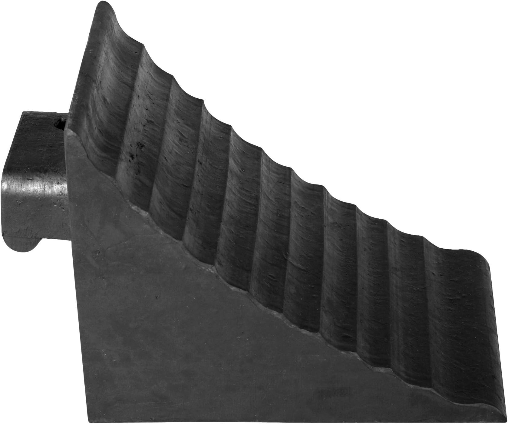 CMH-94 Rubber Wheel Chock with Integral Handle, 7-3/4" Height x 7-1/4" Width x 9-3/4" Length