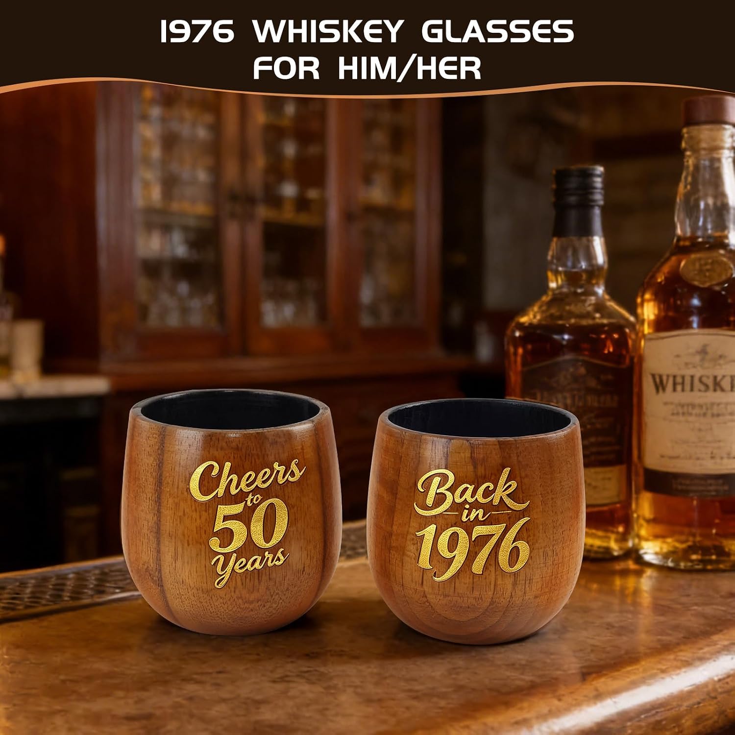2 PCS 1976 Birthday Cup, Back in 1976 Theme, 50th Birthday Gift for Men