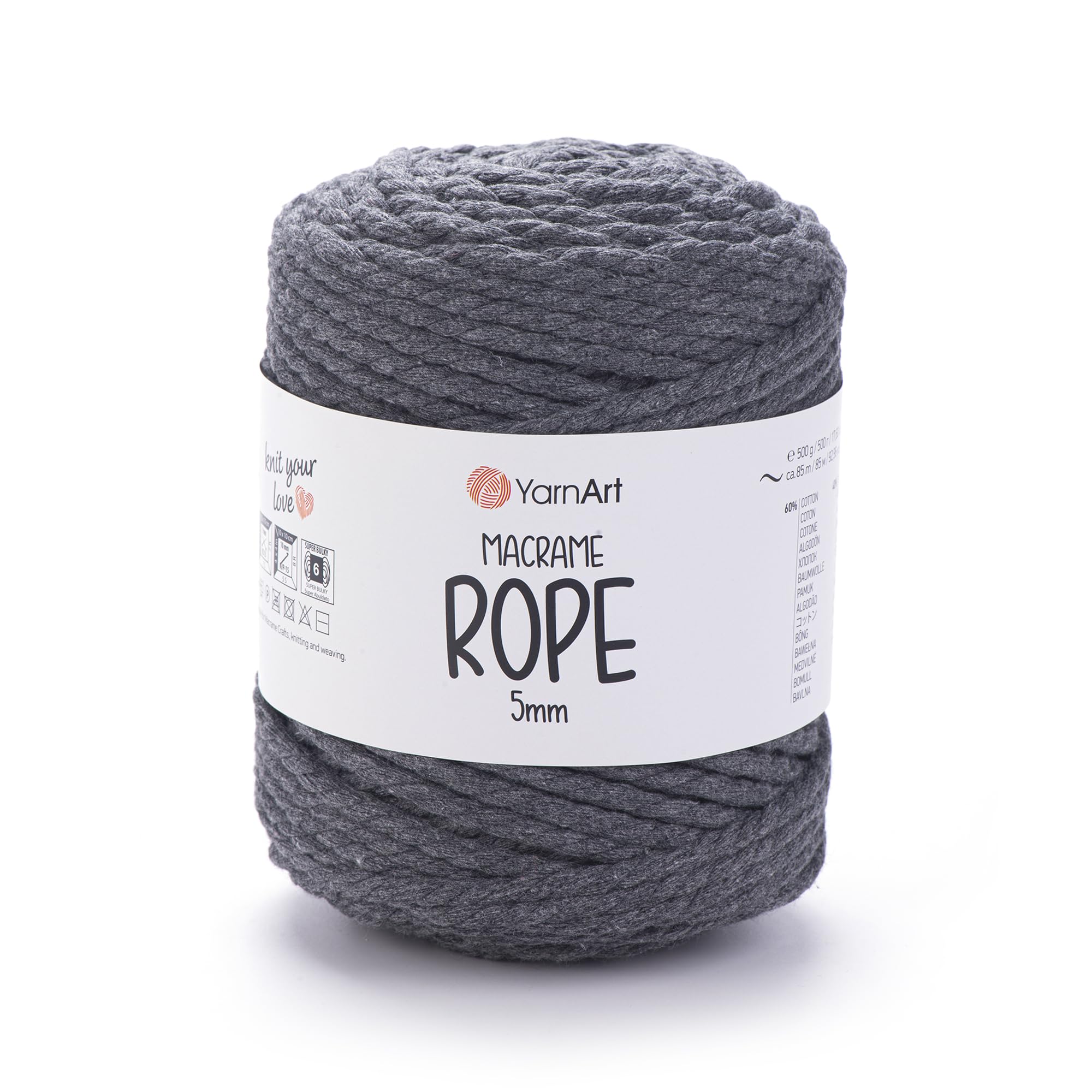 YarnArt El Örgü İpi MACRAME ROPE 5 MM, 758, 2x500 gr