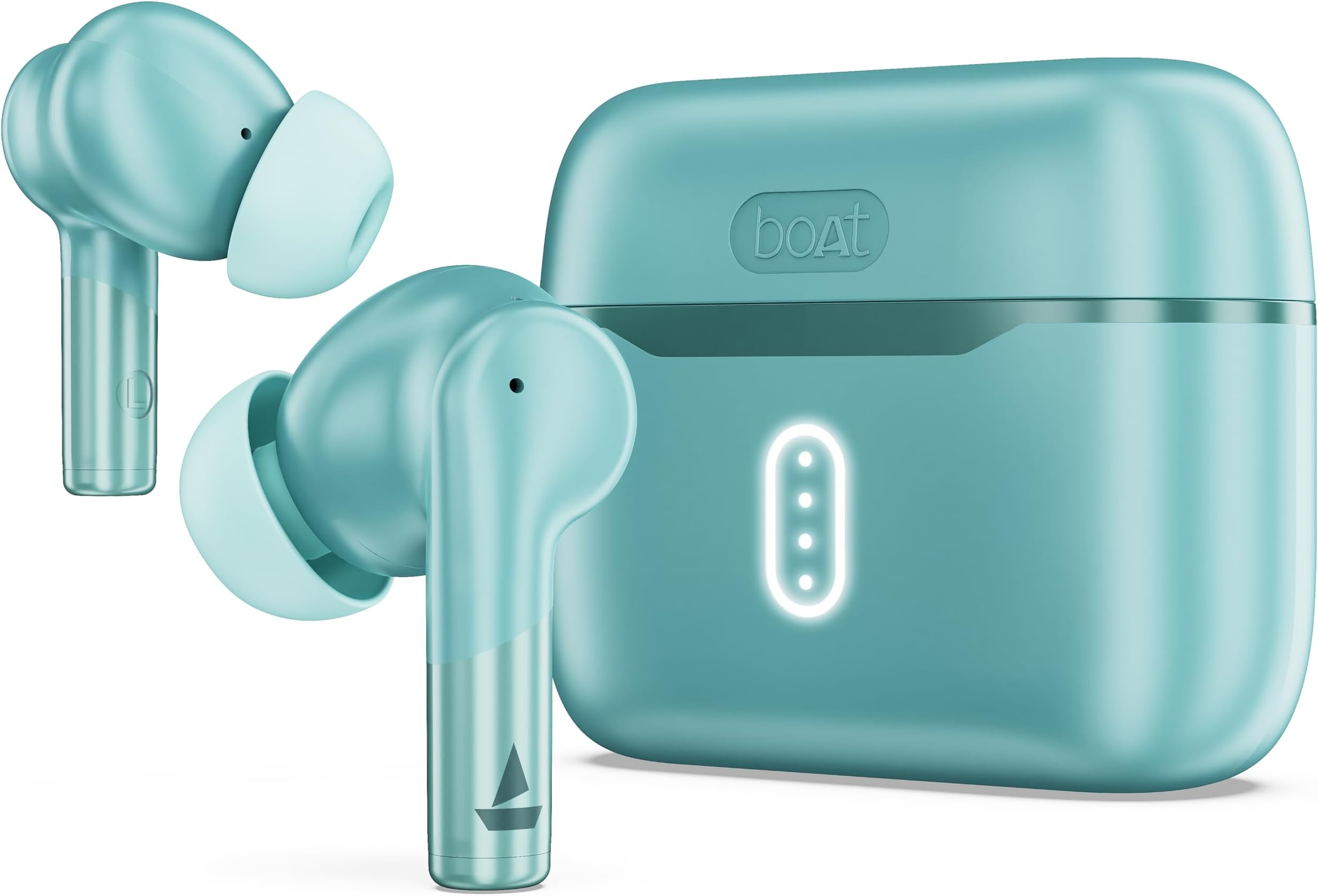 Boat Airdopes 141 Gen 2, 4 Mics ENx Tech, 48 Hrs Playback, Free Music Streaming, Fast Charge, Low Latency, IPX4, v5.4 Bluetooth Earbuds, TWS Ear Buds Wireless Earphones with mic (Teal)
