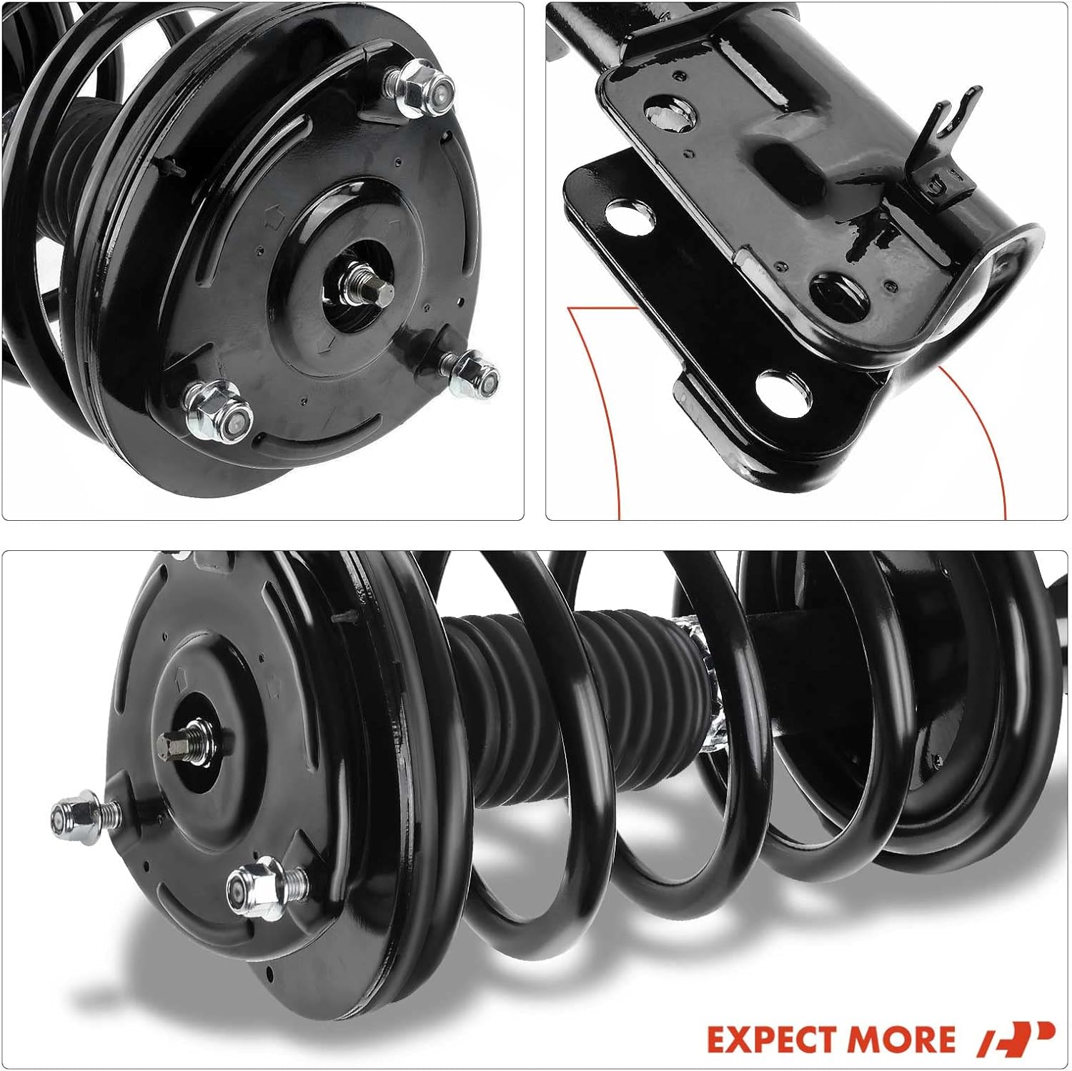 A-Premium Front Strut Assembly Compatible with Hyundai Santa Fe 2007 2008 2009-2x Replacement Suspension Complete Strut Shock Absorber with Coil Spring