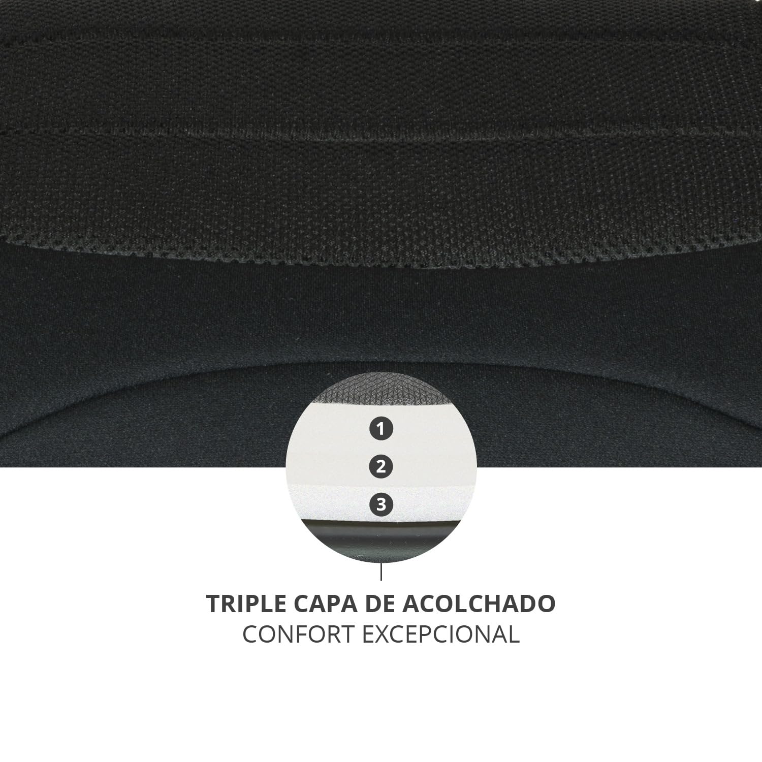 Play Alzador Coche Niño Belt Three de 6-12 años,125-150cm, Grupo 3, Instalación universal con cinturon seguridad, Elevador Coche de fácil instalación, Color Negro (Black Safe&Go)