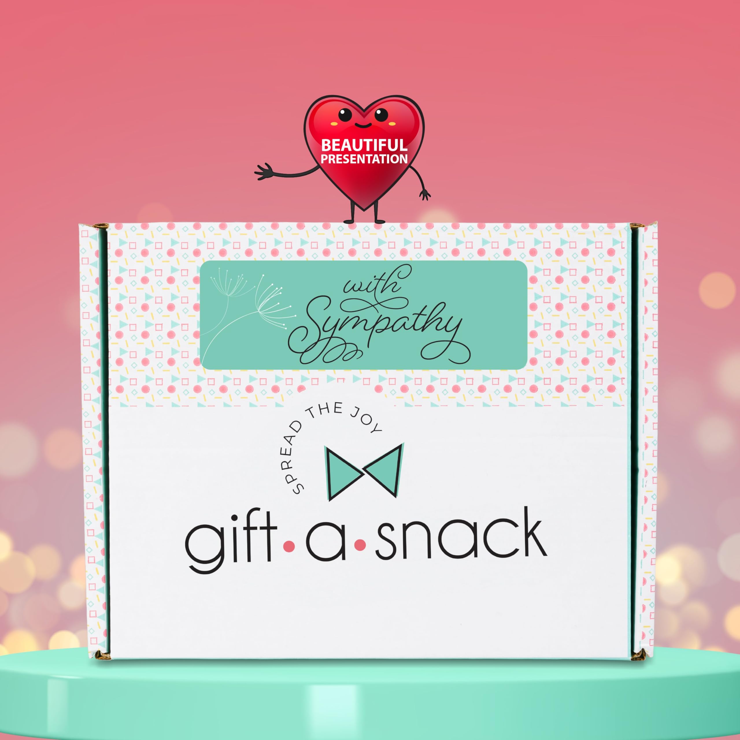 Gift A Snack - Sympathy Snack Box Care Package + Greeting Card (45 Count) Condolence for Loss of Loved One, Dog Pet Cat Memorial Sweet Treats Gift Basket - Office Food Assortments