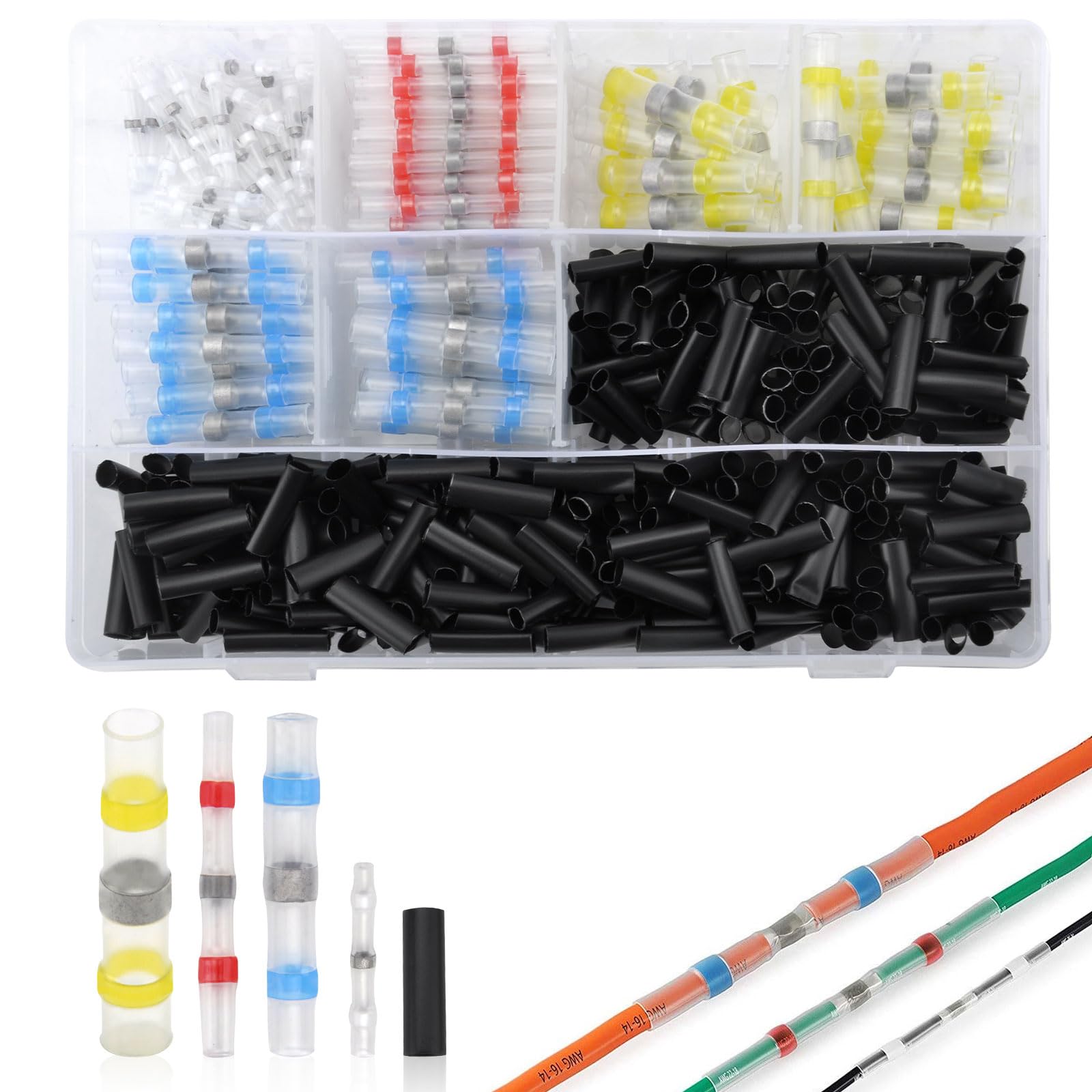 Cosse Thermoretractable 510 Pièces Joint De Soudure Connecteur Bout De 