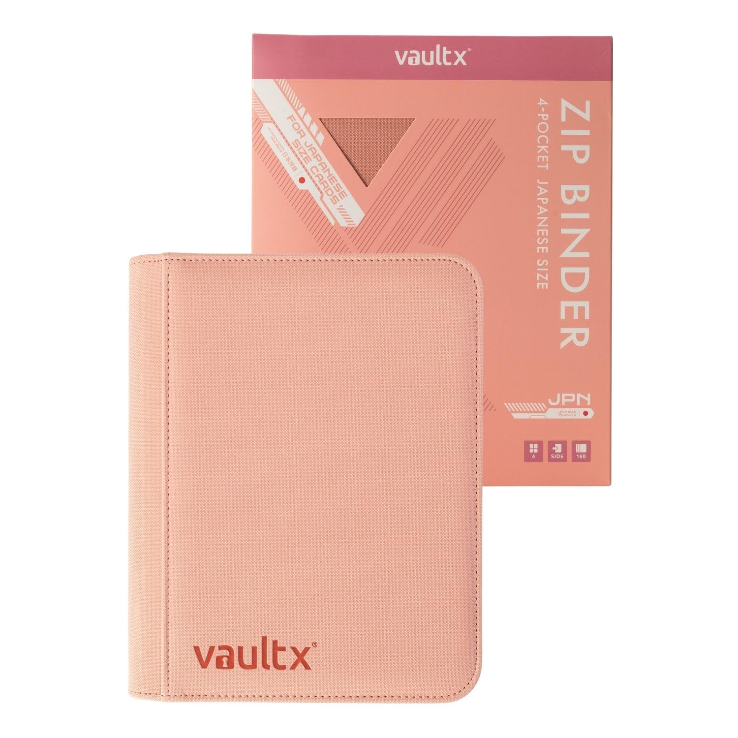 Vault X 4 Pocket Japanese Size Trading Card Binder 160 Cards (Pink)