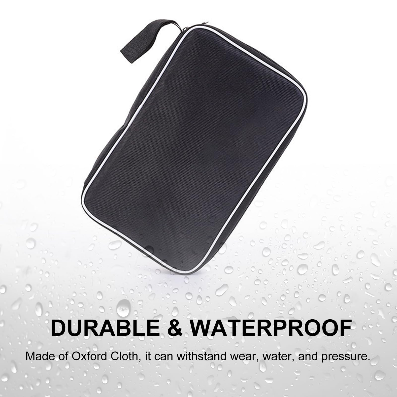 Bolsa de Tenis de Mesa para 2 Raquetas, Impermeable, Compartimiento para 3 Pelotas, 29 x 19 x 6 cm