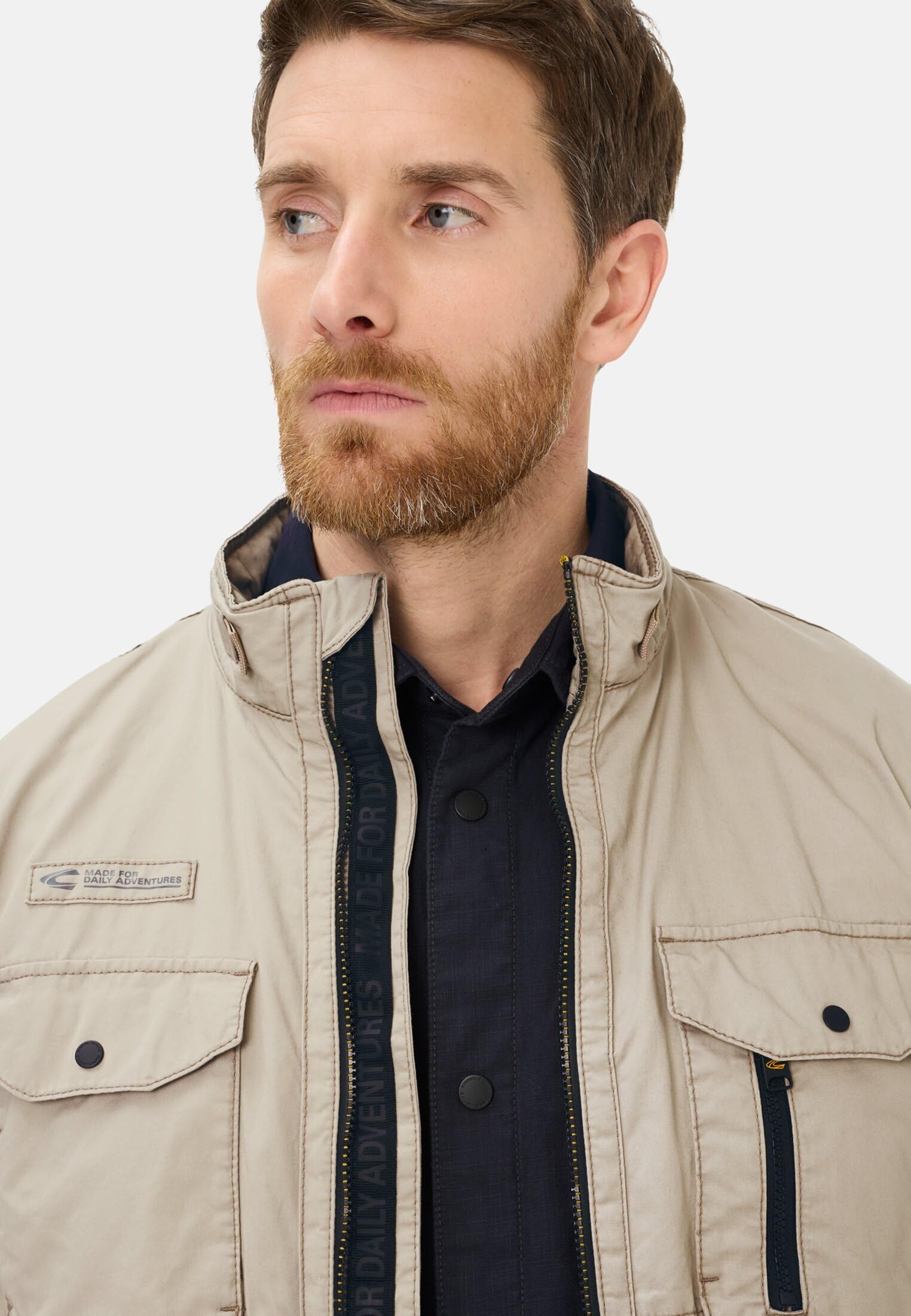 camel active Herren Blouson mit Stehkragen