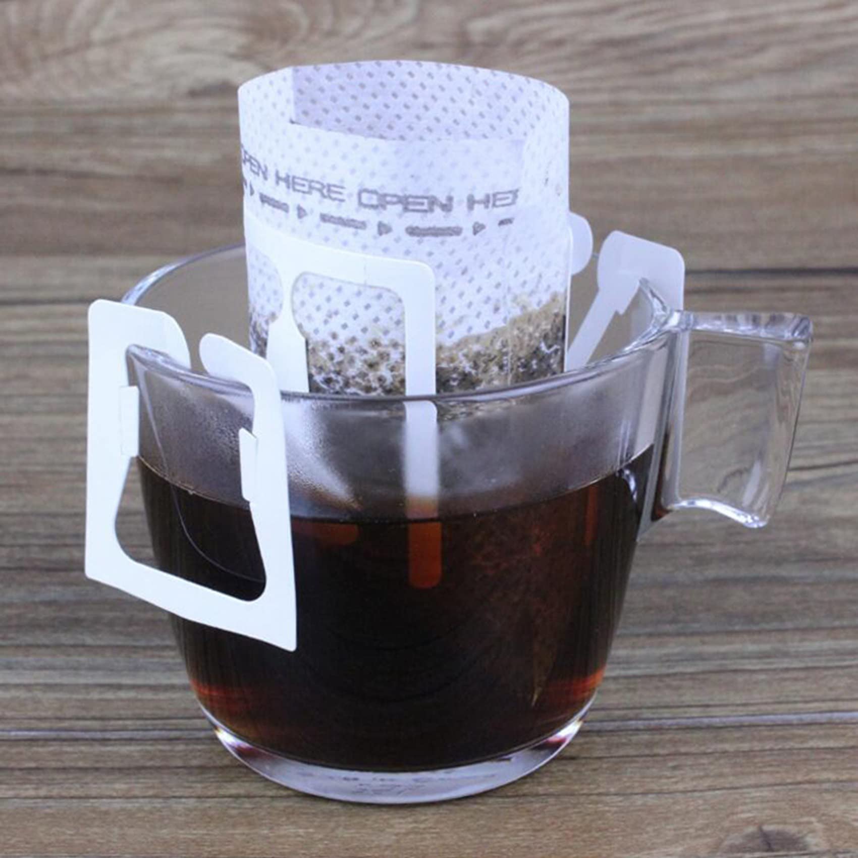 1000 Stück Tropfkaffeefilterbeutel, tragbar, hängender Ohr-Stil, Kaffeefilter, Papier, Zuhause, Büro, Reisen, Kaffee und Tee