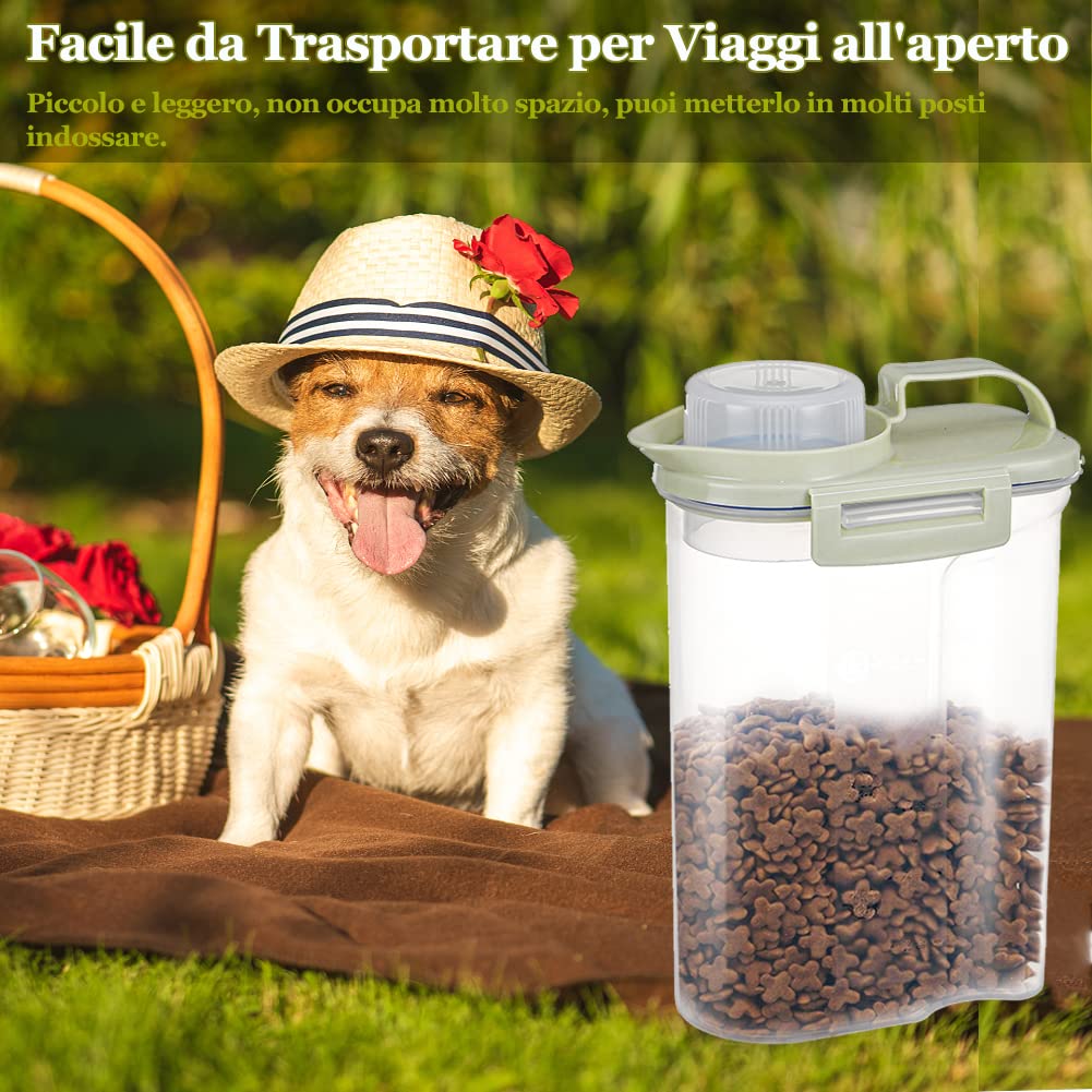 Contenitore Crocchette Per Cane Nobleza - 2,5L Ermetico, Con Misurino, Per Cibo Secco - Foto 2