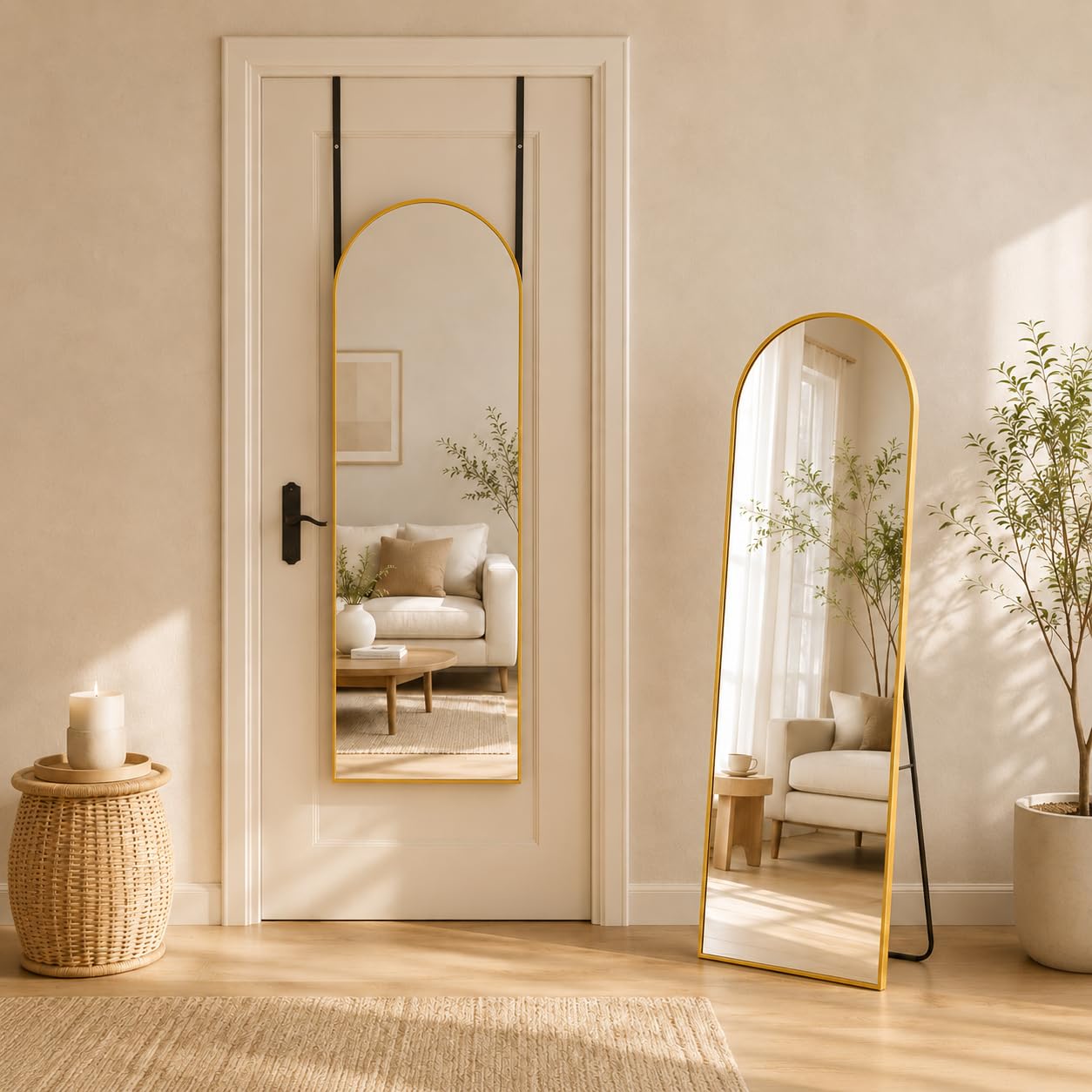 Coomily Full Length Mirror with Stand