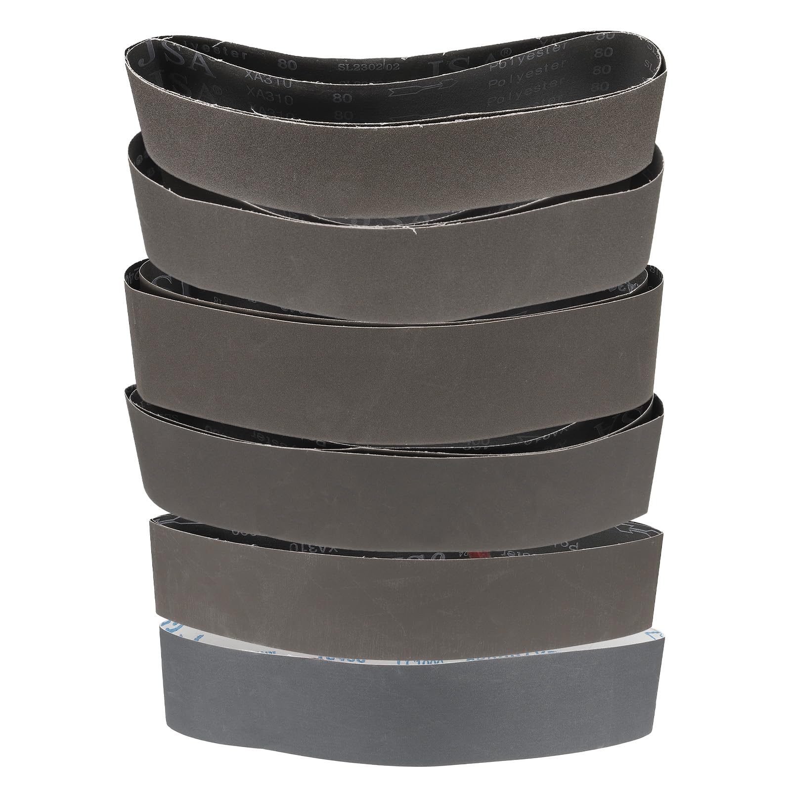 QUARKZMAN 12 Piezas 4 X 36" Bandas De Lijado 2 Piezas De Cada Grano 80/120/240/400/800/1000G Grano De Carburo De Silicio Papel De Lijado Para Metal Carpintería Reparación Automotriz