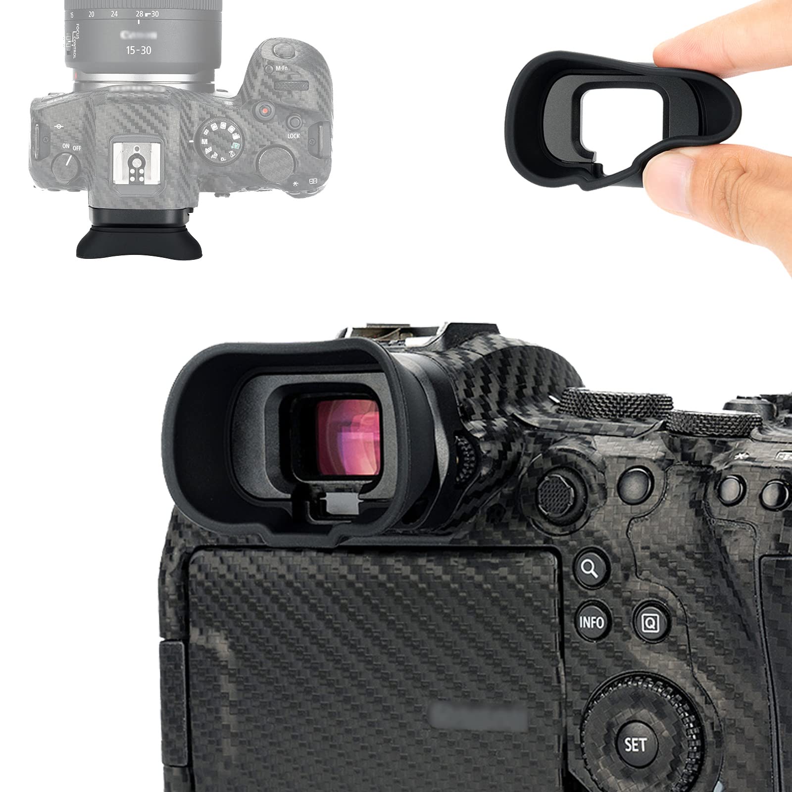 Amazon | アイカップ 延長型 アイピース 接眼目当て Canon EOS R6 II 
