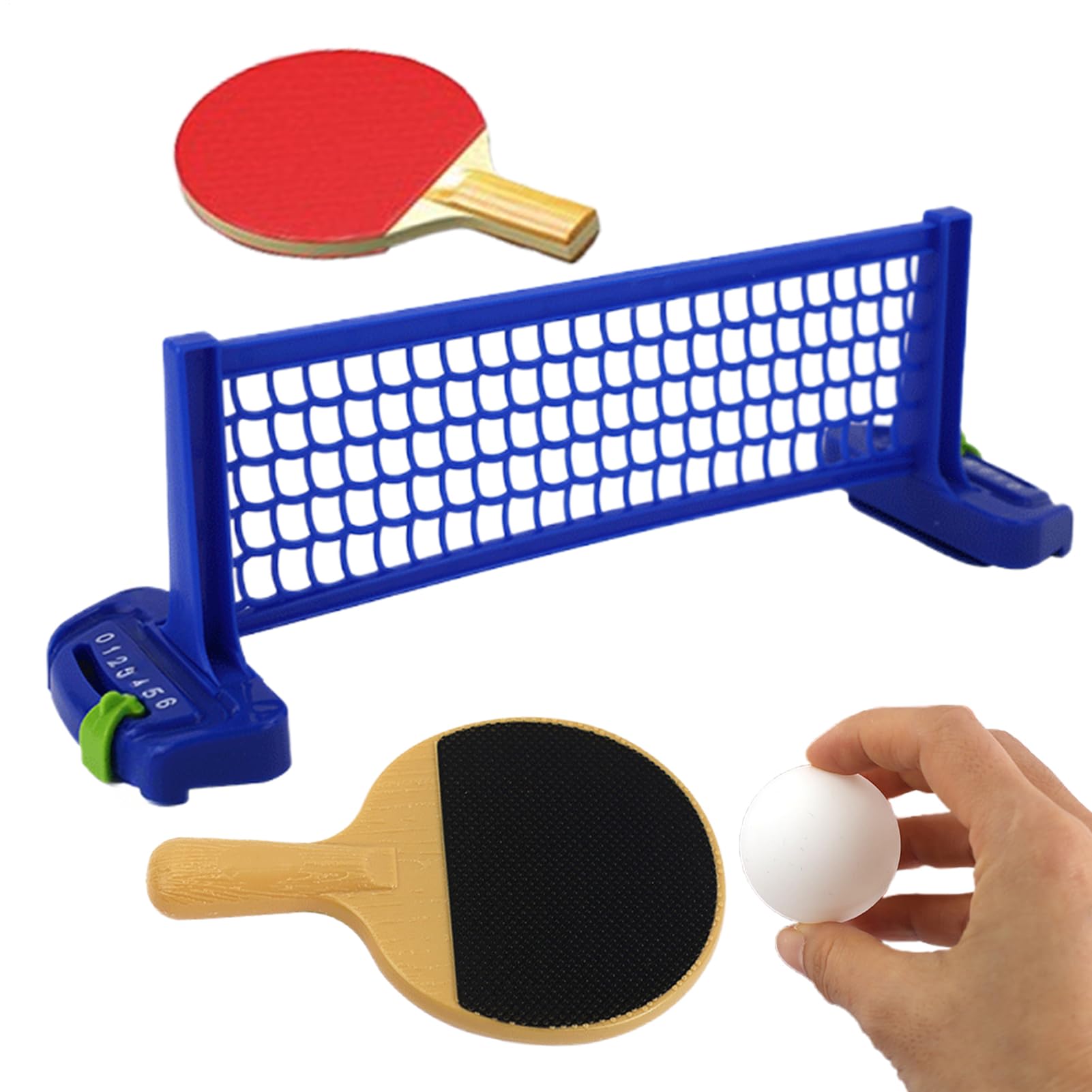 Set Gioco Tennis Tavolo,Gioco Sportivo Con Pallina Da Tavolo | Gioco Interattivo Per Adulti Adolescenti Famiglia Feste Viaggio Casa Scuola Compleanno Intrattenimento Indoor
