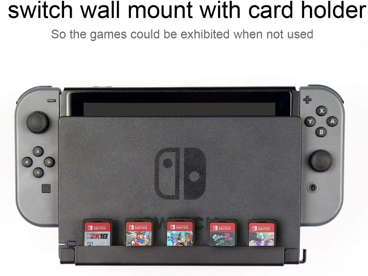 Monzlteck Wall Mount for Nintend Switch,Game Card Holder,Solid Metal : Video Games