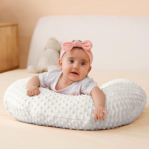 Miniatura 7 de Funda de almohada de lactancia para lactancia materna Fundas de almohada Minky Dot Cover (blanco)