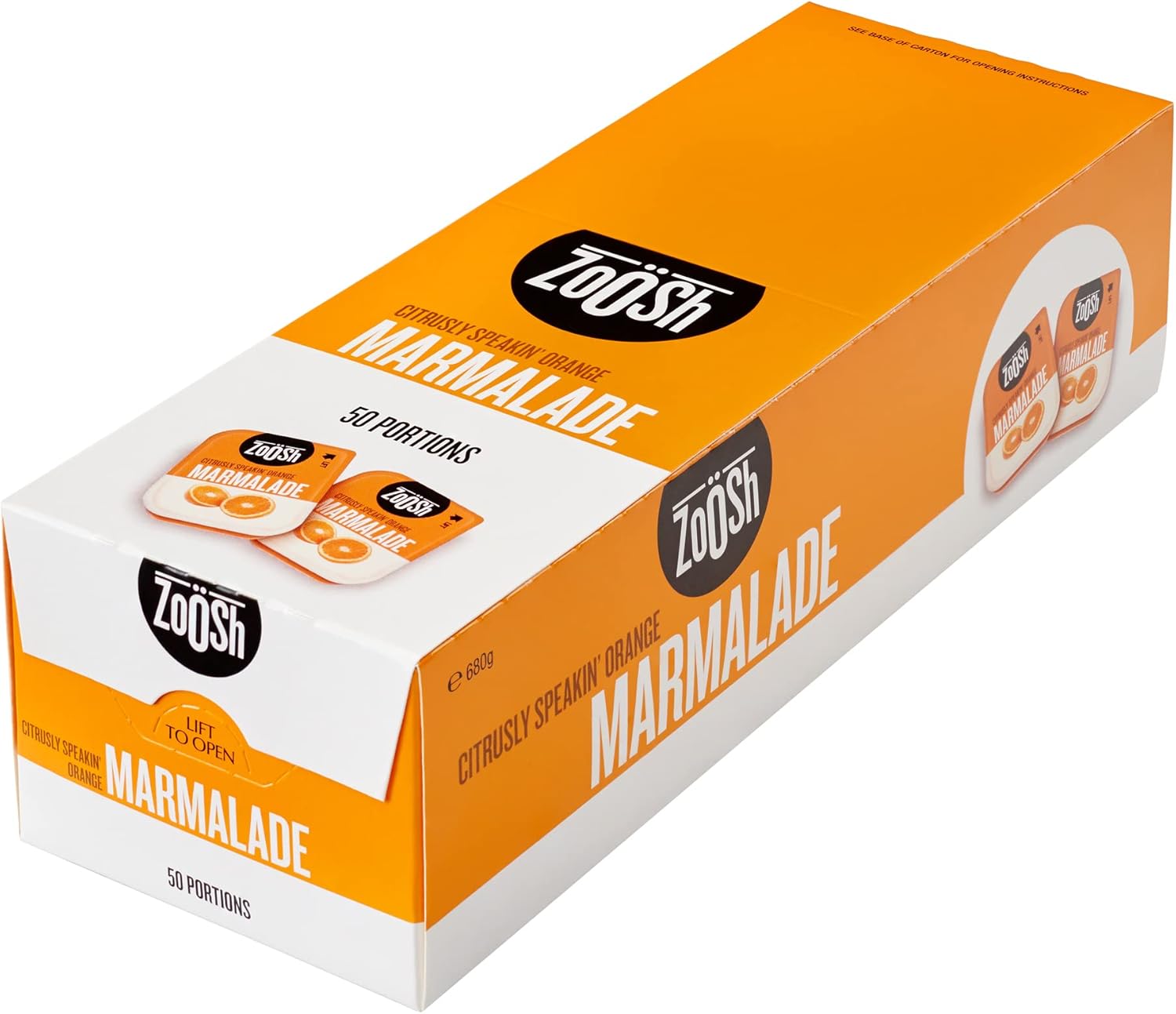 Zoosh Orange Marmalade 50 Portions, 680 g Pantry Food & Drinks