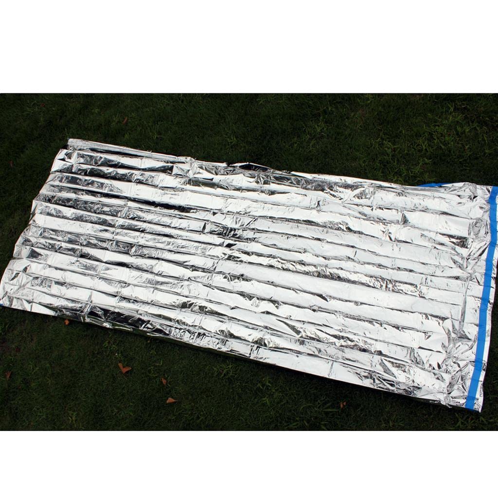 Manta Térmica para Dormir de Emergencia Al Aire Libre, Ligera, para Acampar, 5x200 X 100cm