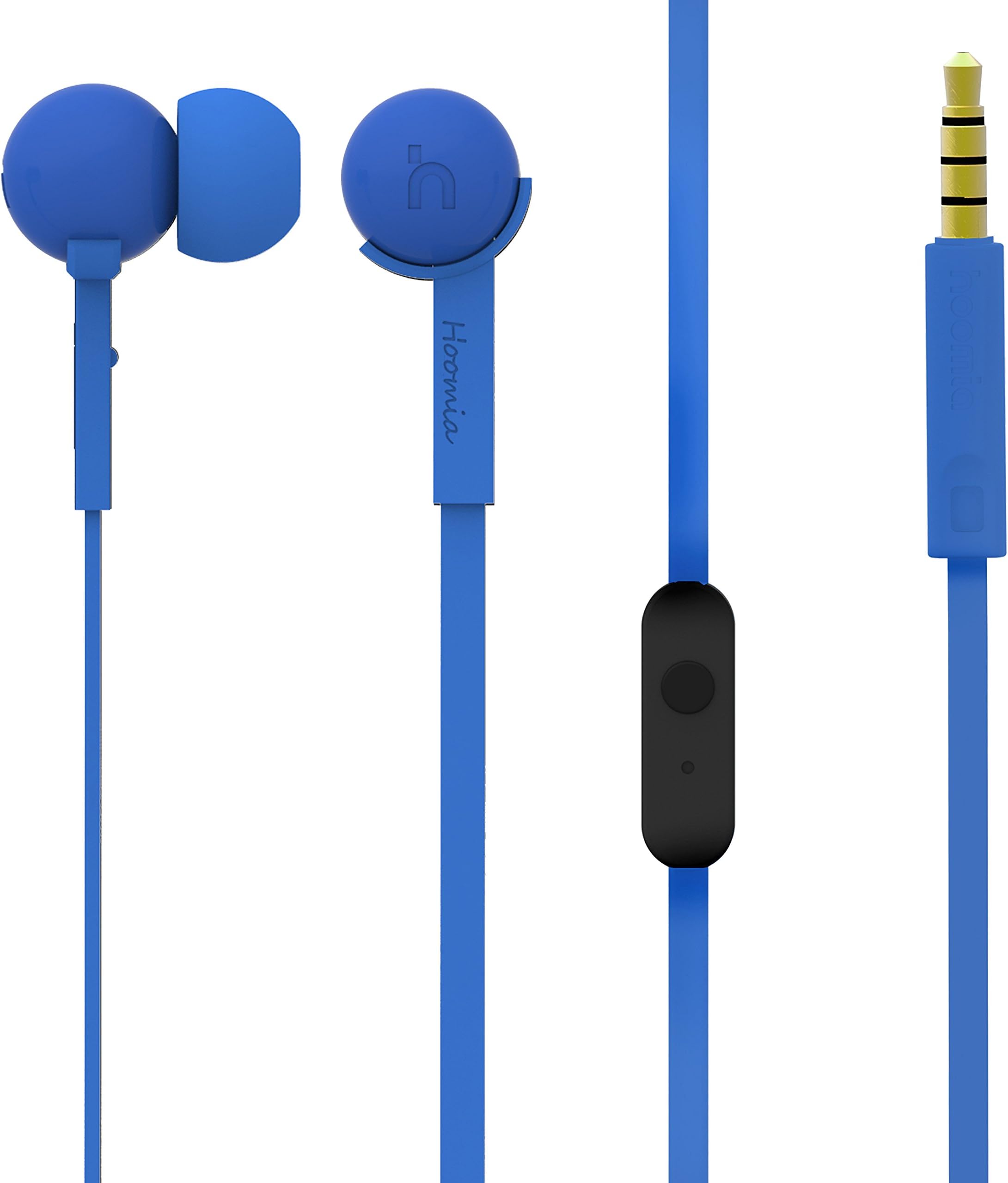 C8-BLUE Stereo Earphone with Microphone, Blue