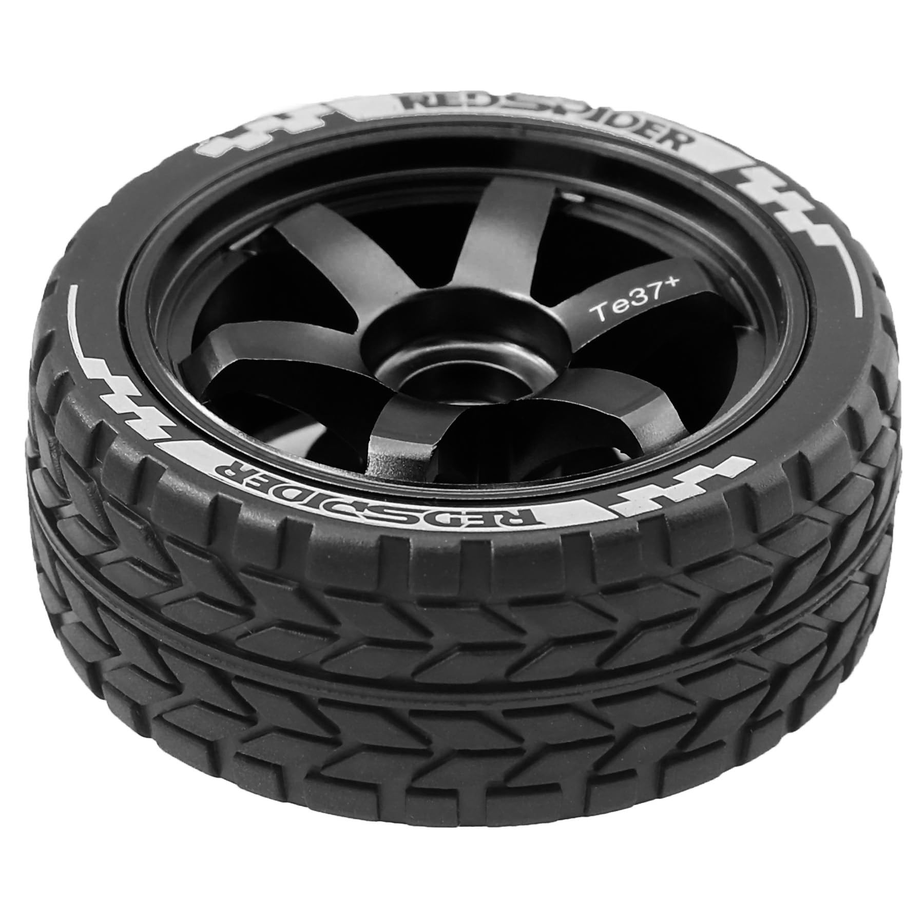 Amazon | REDSPIDER•1/10 オンロードタイヤとアルミホイール(4個) 12mm