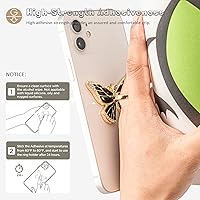 Vista 5 de Soporte de anillo de mariposa para teléfono celular, rotación de 360 grados, soporte de dedo de metal compatible con iPhone, Samsung Galaxy, LG