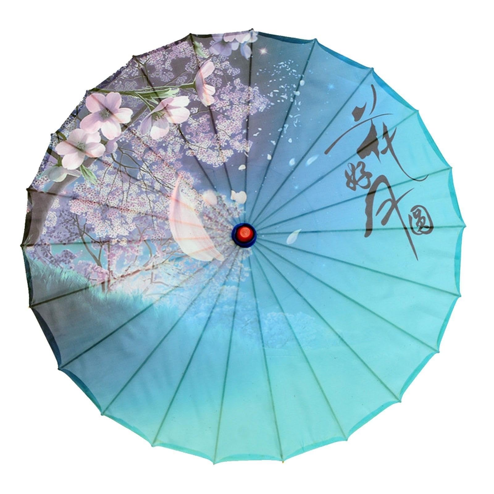 Oiled Paper Umbrella Art Classical Dance Umbrella Classical Dance Parasol for Music Festivals per Costumi Matrimonio Festa Oggetti di Scena Scen(Color4)
