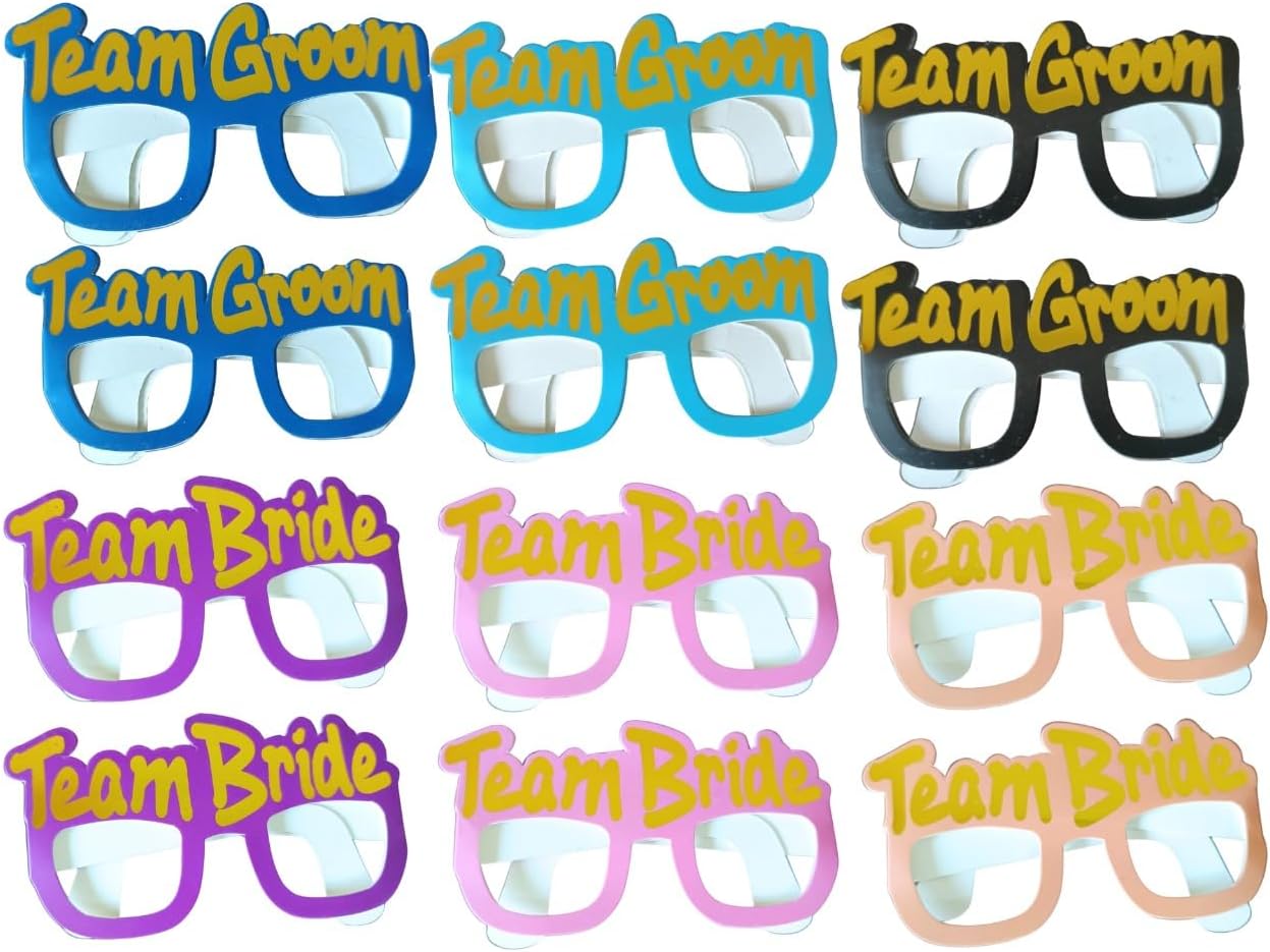 FI - FLICK IN Team Goggles Wedding Goggle Combo Set Bachelorette Party Decorations Kit