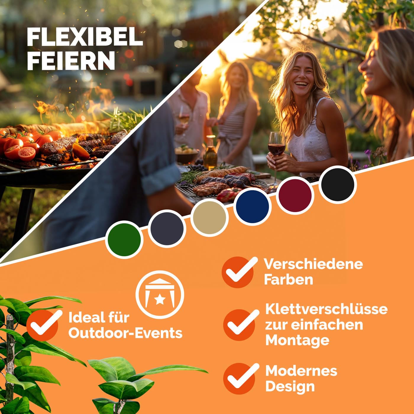 CASARIA® 2X Seitenteil für Pavillon 3x3m Wasserdicht mit Fenster mit Reißverschluss Garten Seitenwand Abdeckplane Faltpavillon Pop Up Stabil Beige