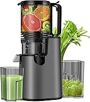 Vista 1 de Cold Press Juicer, Juicer Machines with 5.8" Wide Feed Chute for Juice Extractor, Slow Masticating Juicer for Vegetables & Fruits with High Juice