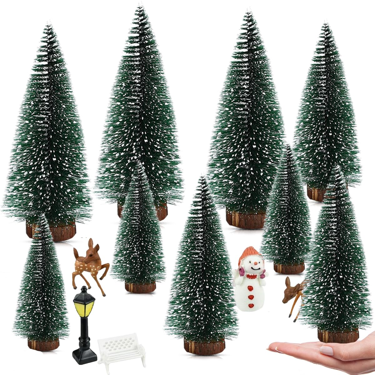 30 stuks kerstdecoratie mini-ornamenten, tuin micro