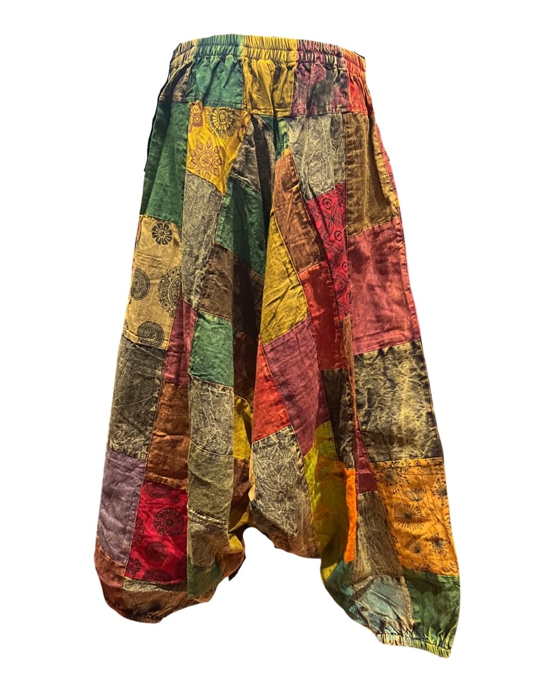 Sarouel Patchwork - Pantaloni etnici unisex con stampa etnica Sarouel Jogging Pantaloni etnici da yoga da donna
