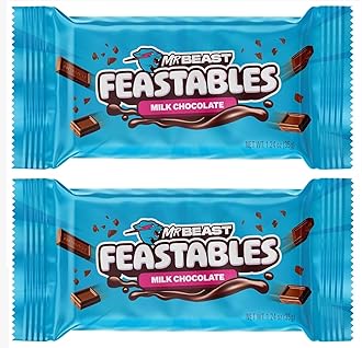DECADENT FOODS Mr.Beast Feastables Milk Chocolate Creamy Smoothness Delicious Texture Bar 35 Gm (Pack Of 2) New Pack