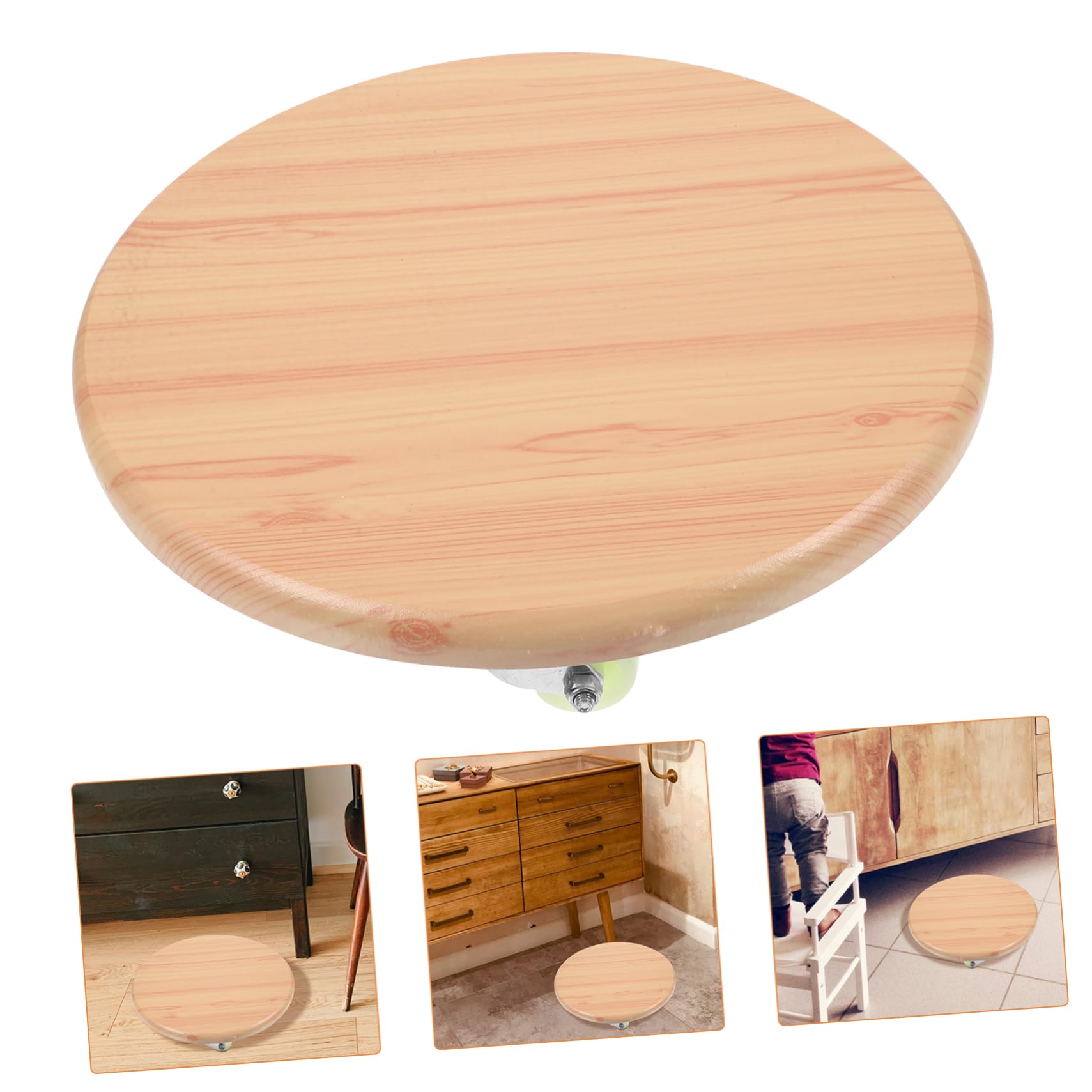 ERINGOGO Low Rolling Stool with Wheels Pedicure Chair Ergonomic Swivel Design for Home Salon and Spa Use Surface with Wheels Height