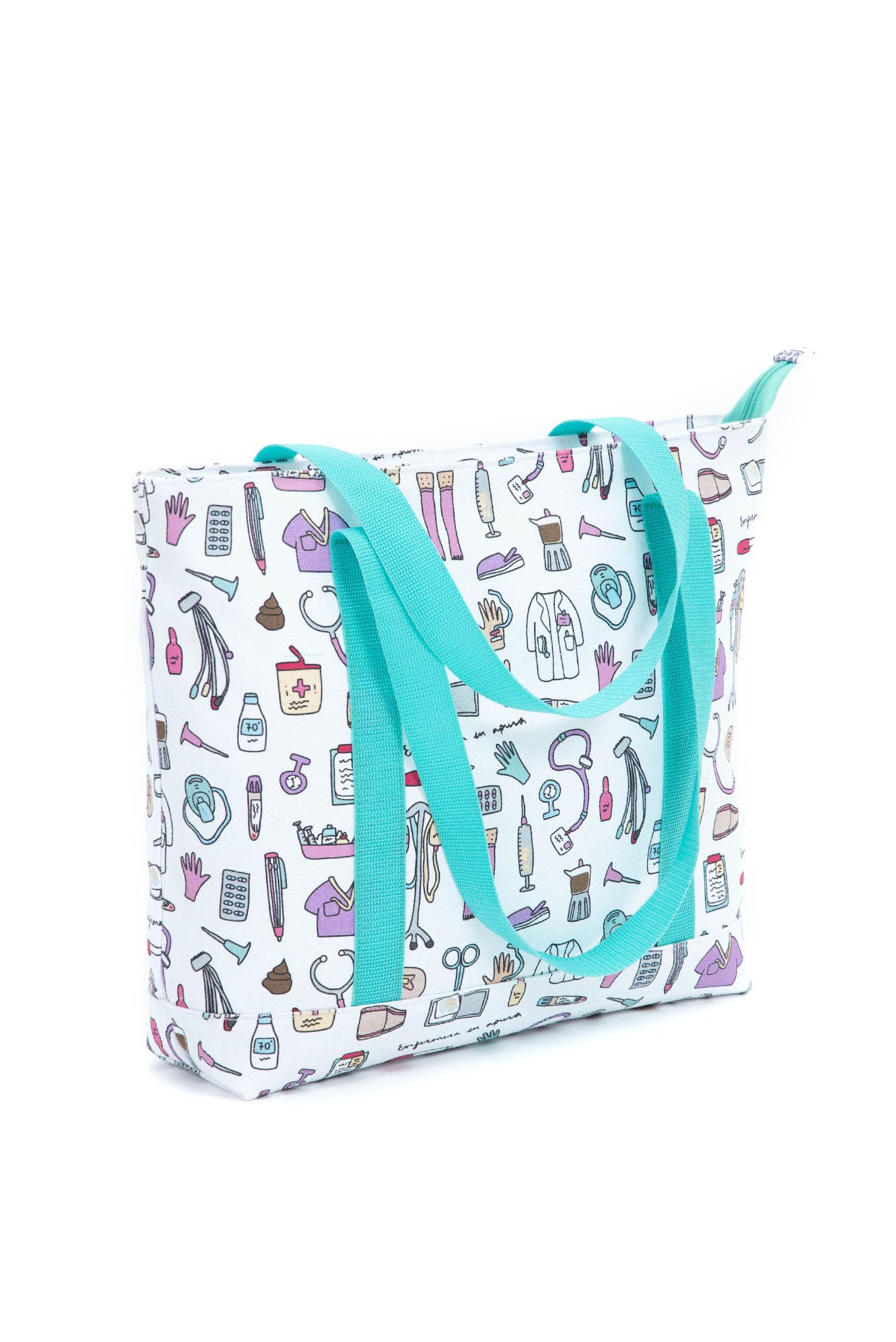 Enfermera en apuros® Bolso Cosas de Enfermeros para Enfermera, capacidad amplia con Bolsillo Interior | Tote bag para el trabajo sanitario