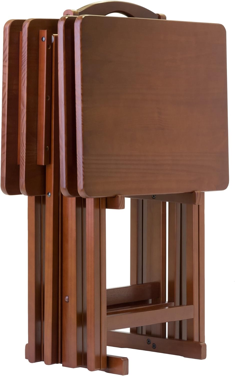 Winsome Alex 5-PC Set Snack Table, Walnut : Home & Kitchen