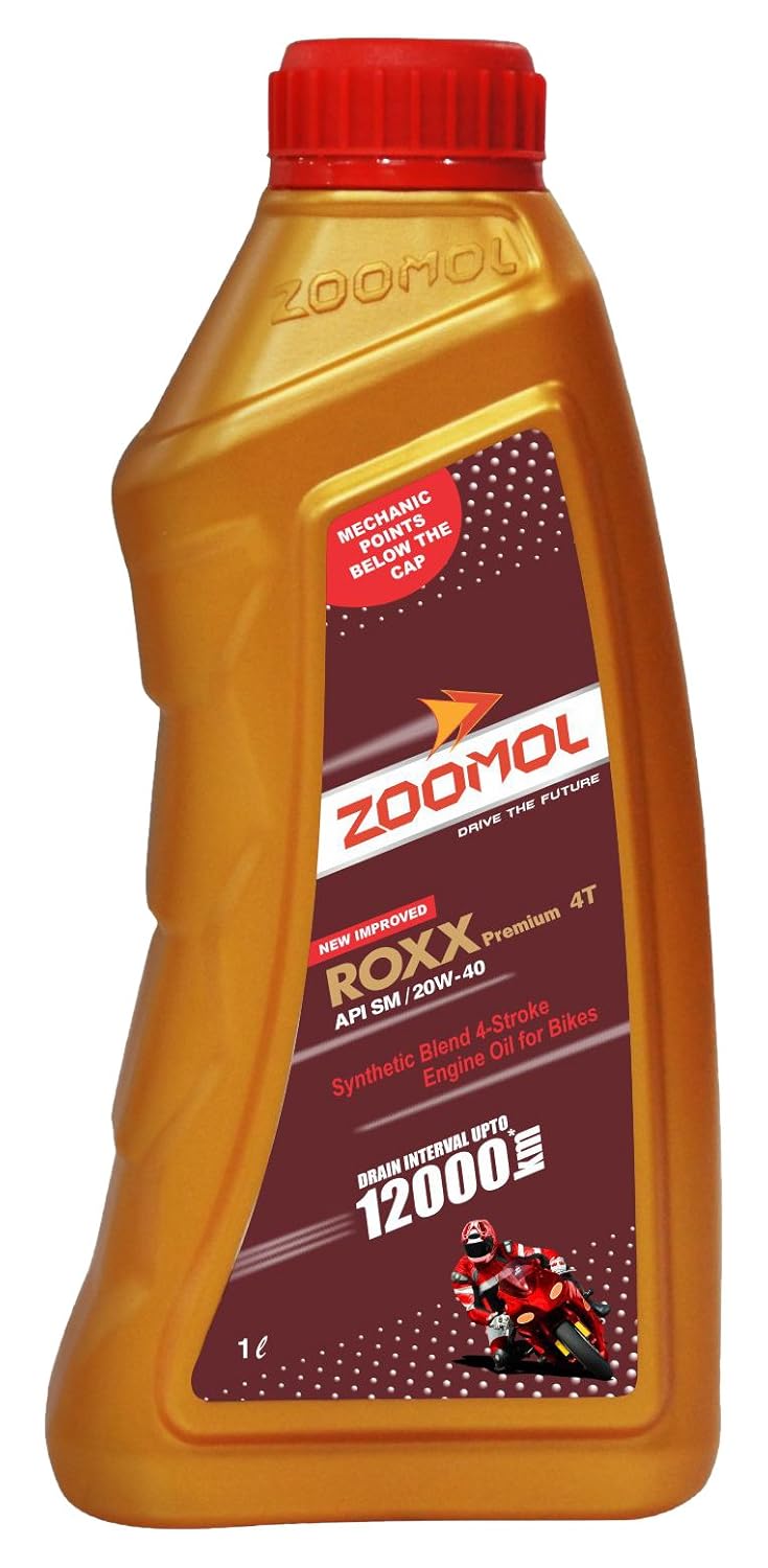 Zoomol Roxx Premium 4T 20W40 Engine Oil for Bikes (1 L) Amazon.in