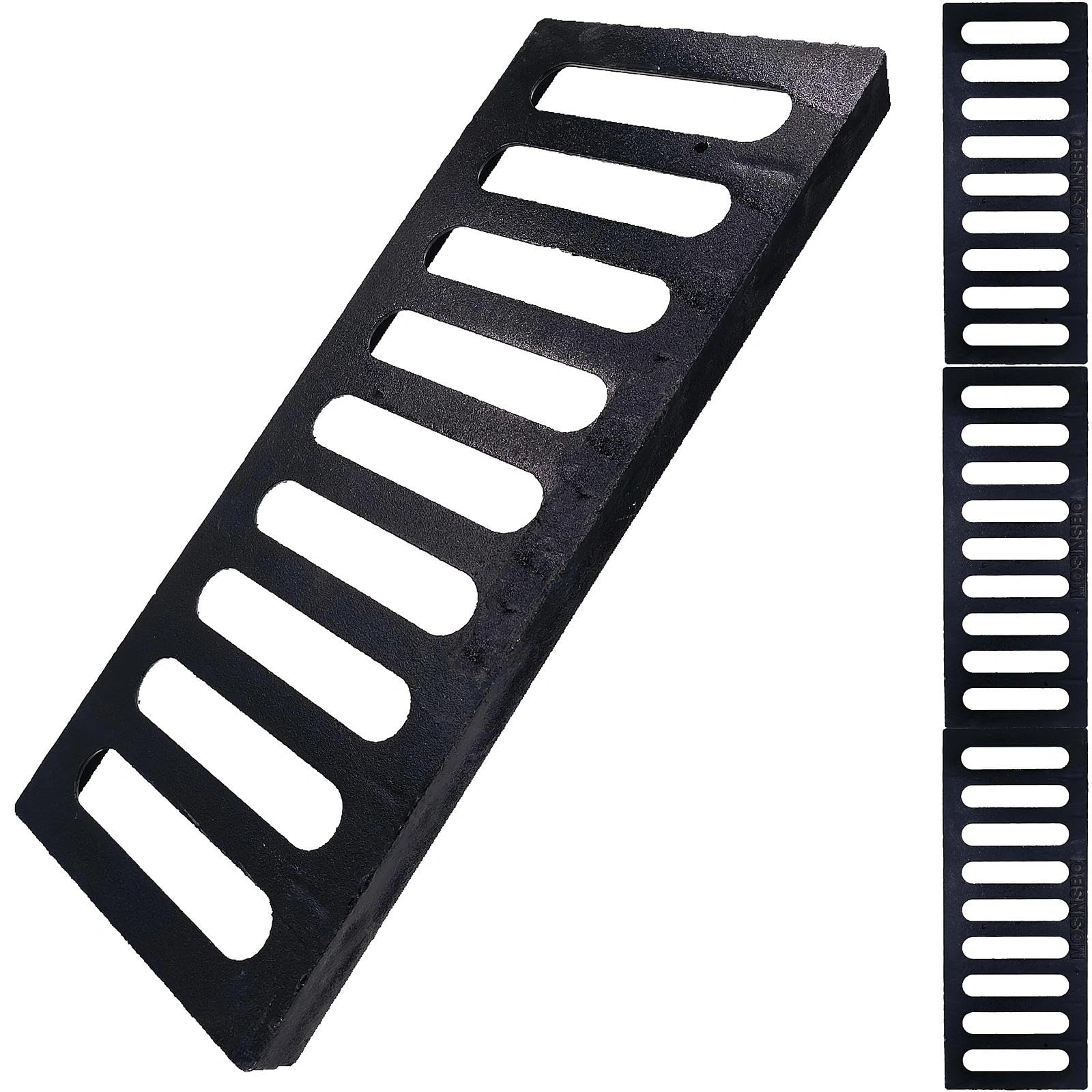 Cast Iron Drain Grate, Driveway Channel Cover 20x8 in 3-Pack