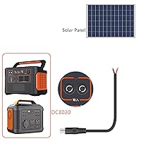 Vista 4 de GINTOOYUN 2 PCS DC8020 Conector Pigtail Cable, DC 8.0MM x 2.0MM Macho Enchufe a Cable Desnudo Cable de Alimentación de Extremo Abierto, 3.3 ft