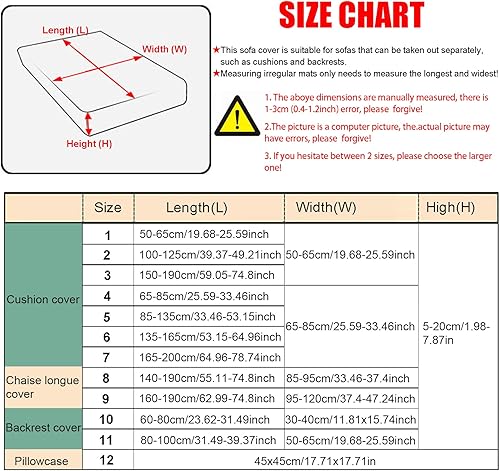 Miniatura 2 de Funda de cojín elástica para sofá individual, funda universal para sofá de 1 cojín, protector suave de muebles antideslizante con parte inferior