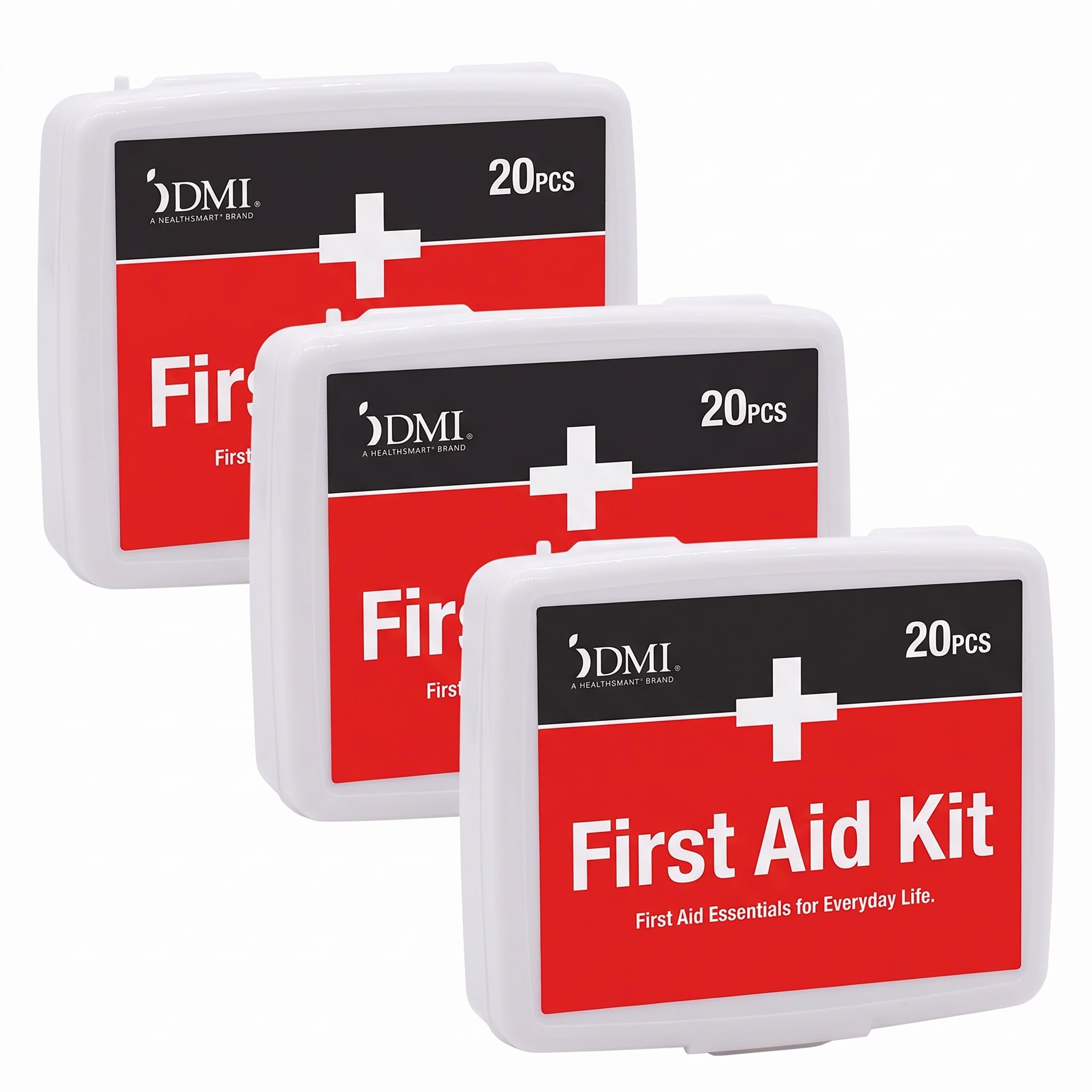 DMI 175-Piece First Aid Kit for Minor Injuries, Cuts and Scrapes, All-Purpose, Portable and Convenient, Includes Bandages, Injury Treatment, Dressings, and Instruments, HSA & FSA Eligible — Amazon image 8